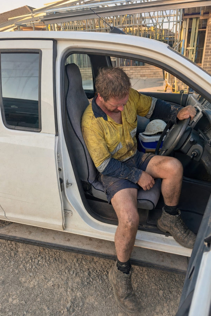 Hard day. Dirty everything. Except the ute.